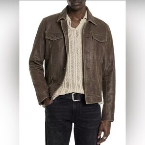 Men's Brown Leather Jacket